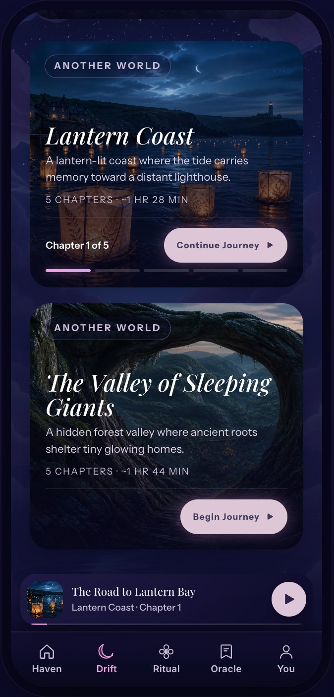 Dreamtales library: Lantern Coast, 5 chapters; The Valley of Sleeping Giants, 5 chapters
