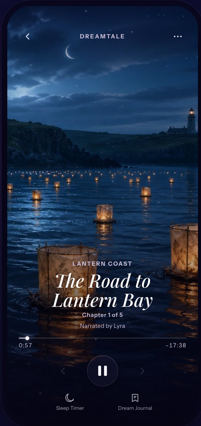 Dreamsong player: The Road to Lantern Bay, Lantern Coast, Chapter 1 of 5, narrated by Lyra